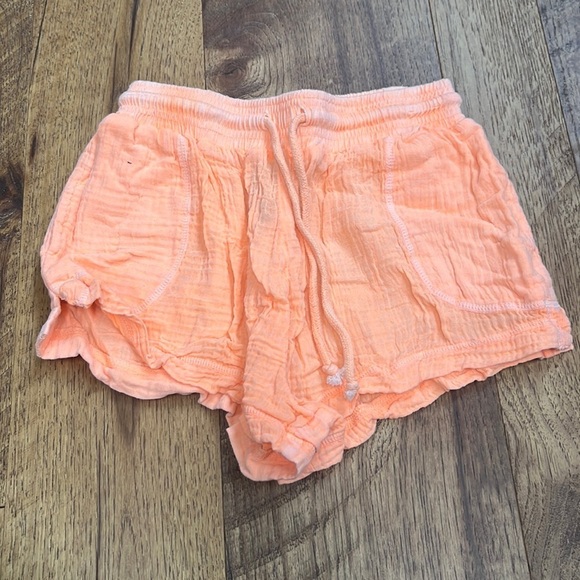Katie J NYC Juniors Orange Shorts Size S - Picture 1 of 4